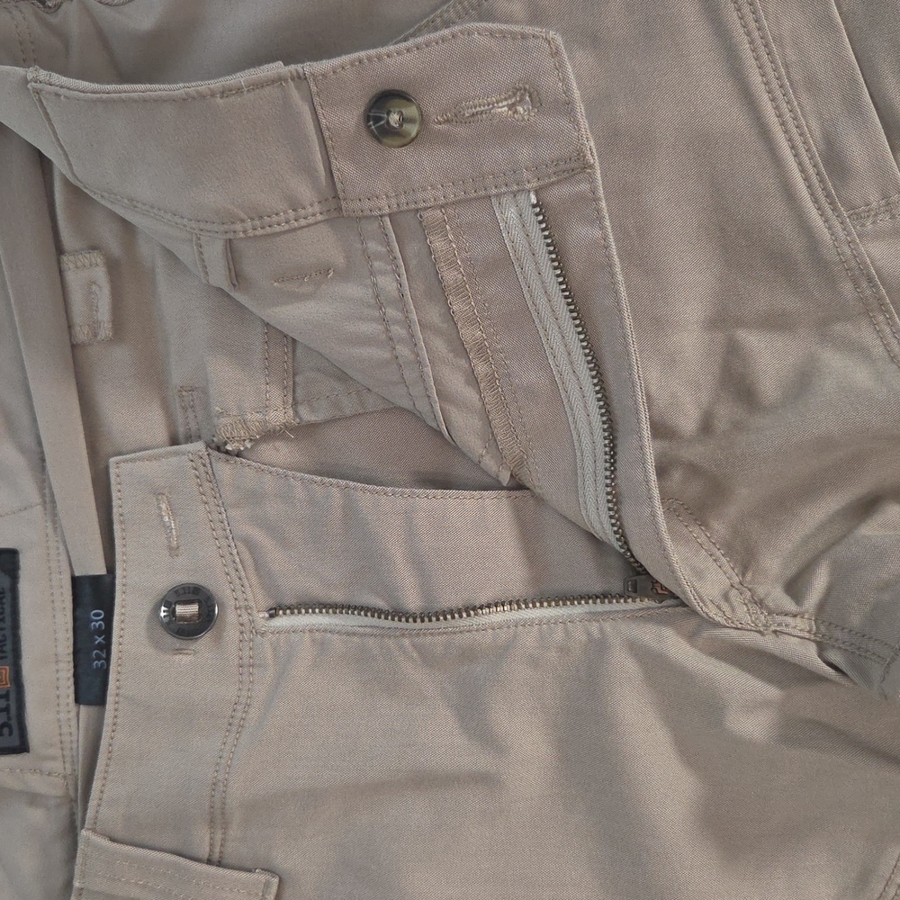 5.11 Tactical Men's Reg Fit Stretch Apex Khaki Cargo Pants 32x30 #74434 - Picture 4 of 16